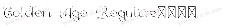 Golden Age Regular字体转换
